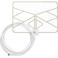 1byone Window Antenna 50 Miles Super Thin HDTV Antenna with 20ft Coaxial Cable, Extreme Soft Design and Lightweight N8