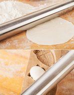 TedGem Stainless Steel Rolling Pin, Metal Rolling Pin for Bakers, Cookie &amp; Pastry Dough N3