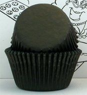 Goldas Kitchen 100 Count Baking Cups, Mini, Black