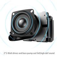 FSTgo S311 Slim Portable Wireless Bluetooth Speakers with Bass Sound, FM Radio,1200mAh Power Bank,Dual 5W Stereo... N2