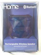 iHome Blue Translucent Glass Rechargeable Bluetooth Wireless Speaker iBT67LTC