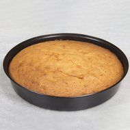 HornTide Non-Stick Bakeware 8.5-inch 9.5-inch Round Cake Pan Deep Dish Regular Size 2-Piece Set Black N3