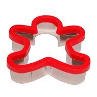 Stately Kitchen&#039;s Soft Grip Large 3 inch Cookie Cutter Set of 4 - Ginger Bread Man Cookie Cutter, Heart Cookie... N5