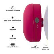 PORT Water Proof Bluetooth 3.0 Speaker, Water Resistant Mini Wireless Shower Speaker, Handsfree Portable Speakerphone... N3