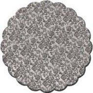 Tapetinho De Brigadeiro / Intermediate Plastic Liner for Candies (7 cm, Dark Blue Lace/ Azul Marinho Renda) N2