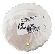 Tapetinho De Brigadeiro / Intermediate Plastic Liner for Candies (7 cm, Dark Blue Lace/ Azul Marinho Renda) N8