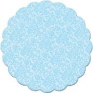Tapetinho De Brigadeiro / Intermediate Plastic Liner for Candies (7 cm, Dark Blue Lace/ Azul Marinho Renda) N11