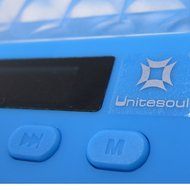 Unitesoul portable wireless Cube bluetooth speaker 10w FM Radio &amp; LCD Display,TF Card Slot,LED Light for Phone... N6