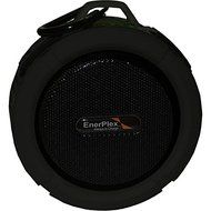 Enerplex Mini Portable Outdoor Speaker, Waterproof, Highly Portable, Beautiful Rugged Design, Bluetooth, Black