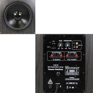 Theater Solutions 5.1 Home Theater 6.5" Speaker Set with Center, 15" Powered Sub and More TS65CL51SET9 N3