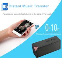 Bluetooth Speakers, M.Way X3S Hi-Fi Portable LED Speaker Wireless Bluetooth Stereo USB Charging TF FM With Mic... N4