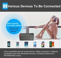 Bluetooth Speakers, M.Way X3S Hi-Fi Portable LED Speaker Wireless Bluetooth Stereo USB Charging TF FM With Mic... N5