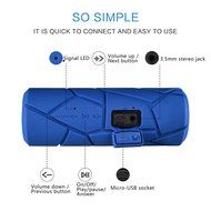 Bluetooth Speaker, FiBiSonic HG00595 Portable Outdoor Shockproof Waterproof Wireless Stereo Speaker with Build-in... N13