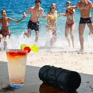 Bluetooth Speaker, FiBiSonic HG00595 Portable Outdoor Shockproof Waterproof Wireless Stereo Speaker with Build-in... N21