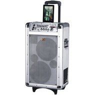 QFX Portable Battery-Powered PA Bluetooth Speaker, White N2
