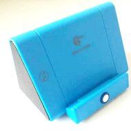 Aolyty Creative Portable Wireless Induction Speaker Magic Near Field Touch Sound Amplifier with Phone Stand Blue N2