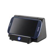 Aolyty Creative Portable Wireless Induction Speaker Magic Near Field Touch Sound Amplifier with Phone Stand Blue N4