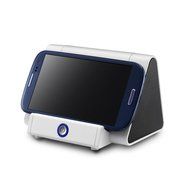 Aolyty Creative Portable Wireless Induction Speaker Magic Near Field Touch Sound Amplifier with Phone Stand Blue N10