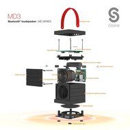 iStone MD3 Portable Wireless Bluetooth Speaker, NFC Tech, AUX, Build-in Microphone and SD Card Play Mood, Clear... N6