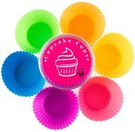 Globally Good Silicone Baking Cups / Cupcake Liners - 12 Premium Reusable Muffin Molds in Storage Container N2