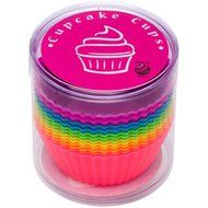 Globally Good Silicone Baking Cups / Cupcake Liners - 12 Premium Reusable Muffin Molds in Storage Container N9