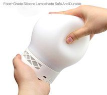 Pertie Multi-Colored LED Bulb w/ 2 Channel Bluetooth Speaker. 4 hrs of Light. Play Music , Phone Calls. Great... N2