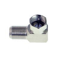 Mediabridge F-Type Right Angle Adapter - 90&deg; Female to Male Connector - 5 Pack - (Part# CONN-F81-RA-5PKX ) N7