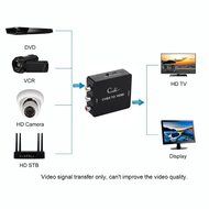 Cingk Mini RCA Composite CVBS AV to HDMI Video Audio Converter Adapter for TV/PC/PS3/Blue-Ray DVD,Black N5