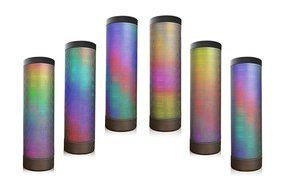 LUOOV Colorful Portable Wireless Bluetooth Speaker with 6 light models and HD Sound and Bass (Black) N6