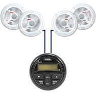New Milennia PRV19 Bluetooth Marine Boat Yacht Gauge Style AM/FM 4 x 40W Stereo Player w/ Rear USB Input With...