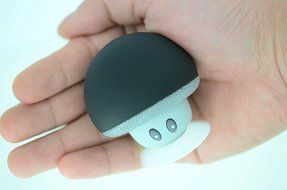 Bluetooth Speaker with Microphone, Ottertooth Mini Cute Mushroom Style with Suction Cup, adheres on the Back of... N26