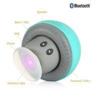 Bluetooth Speaker with Microphone, Ottertooth Mini Cute Mushroom Style with Suction Cup, adheres on the Back of... N33