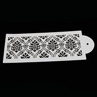 Delight eShop Lace Flower Cake Cookie Fondant Side Baking Wedding Stencil Decorating DIY Tools (#2) N9