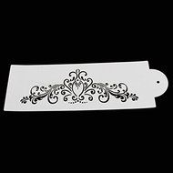 Delight eShop Lace Flower Cake Cookie Fondant Side Baking Wedding Stencil Decorating DIY Tools (#2) N10