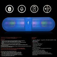 Youzee Portable Wireless Bluetooth Speaker LED Light Visual Display Mode Powerful Sound N5