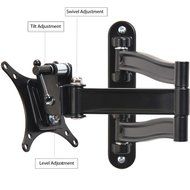 VideoSecu TV Wall Mount Articulating Arm Tilt Swivel Bracket for most 15-27" TV Monitor Display VESA 100X100 75X75... N2