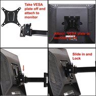 VideoSecu TV Wall Mount Articulating Arm Tilt Swivel Bracket for most 15-27" TV Monitor Display VESA 100X100 75X75... N3