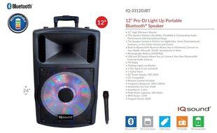 SuperSonic IQsound Wireless Bluetooth Portable DJ Speaker System N2