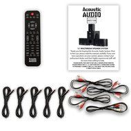 Acoustic Audio AA5104 Home Theater 5.1 Speaker System with 5 Extension Cables Surround Sound N2