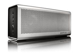 BRAVEN 850 Portable Wireless Bluetooth Speaker [20 Hours Playtime] Built-In 8800 mAh Power Bank Charger - Silver N2