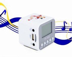 CycleMore Mini Digital Portable Speaker Micro SD/TF Card USB Disk Audio Amplifier MP3/4 Music Player FM Radio... N3