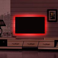 SUPERNIGHT USB RGB LED Light Strip 5050 Flexible Adhesive Tape Multi-color Changing Lighting Kit for Flat Screen... N8