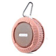 COMISO Bluetooth Wireless Water Resistant Shower Speaker with Suction Cup and Speakerphone, Rose Gold
