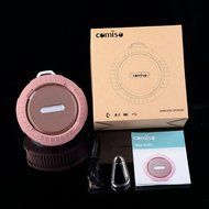 COMISO Bluetooth Wireless Water Resistant Shower Speaker with Suction Cup and Speakerphone, Rose Gold N8