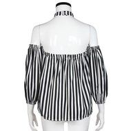 AIMTOPPY Fashion Women Sexy Off Shoulder Casual Loose T-Shirt Tops Blouse (L, black) N3