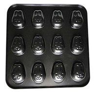 12 Cavity Gold Non Stick Cartoon Rabbit Cake Mold Cute Baking Pan 9inch N2