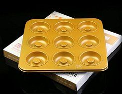 12 Cavity Gold Non Stick Cartoon Rabbit Cake Mold Cute Baking Pan 9inch N4