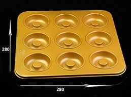 12 Cavity Gold Non Stick Cartoon Rabbit Cake Mold Cute Baking Pan 9inch N6