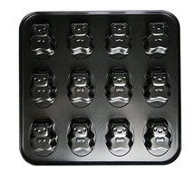 12 Cavity Gold Non Stick Cartoon Rabbit Cake Mold Cute Baking Pan 9inch N14