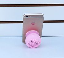 Portable Compact Bluetooth Speaker with Suction Pad- Light Pink Color - Reflying Electronic N3